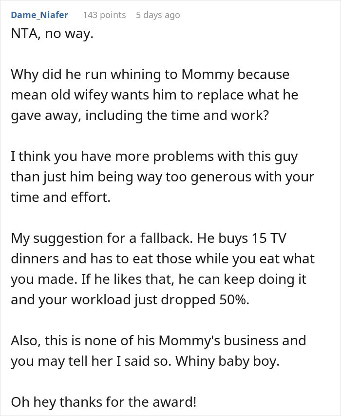 Man Tries To Be Nice To His Sister But Uses His Wife’s Time And Labor To Do That And Doesn’t See The Issue Man Tries To Be Nice To His Sister But Uses His Wife’s Time And Labor To Do That And Doesn’t See The Issue