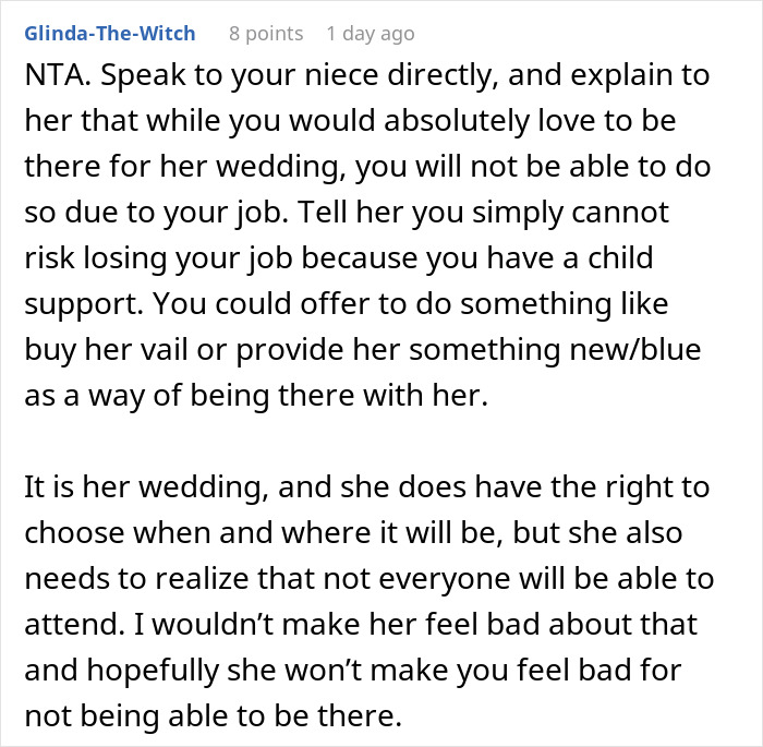 Parents Expect Daughter To Sacrifice Everything Just To Attend Niece&rsquo;s Wedding Because Family Comes First