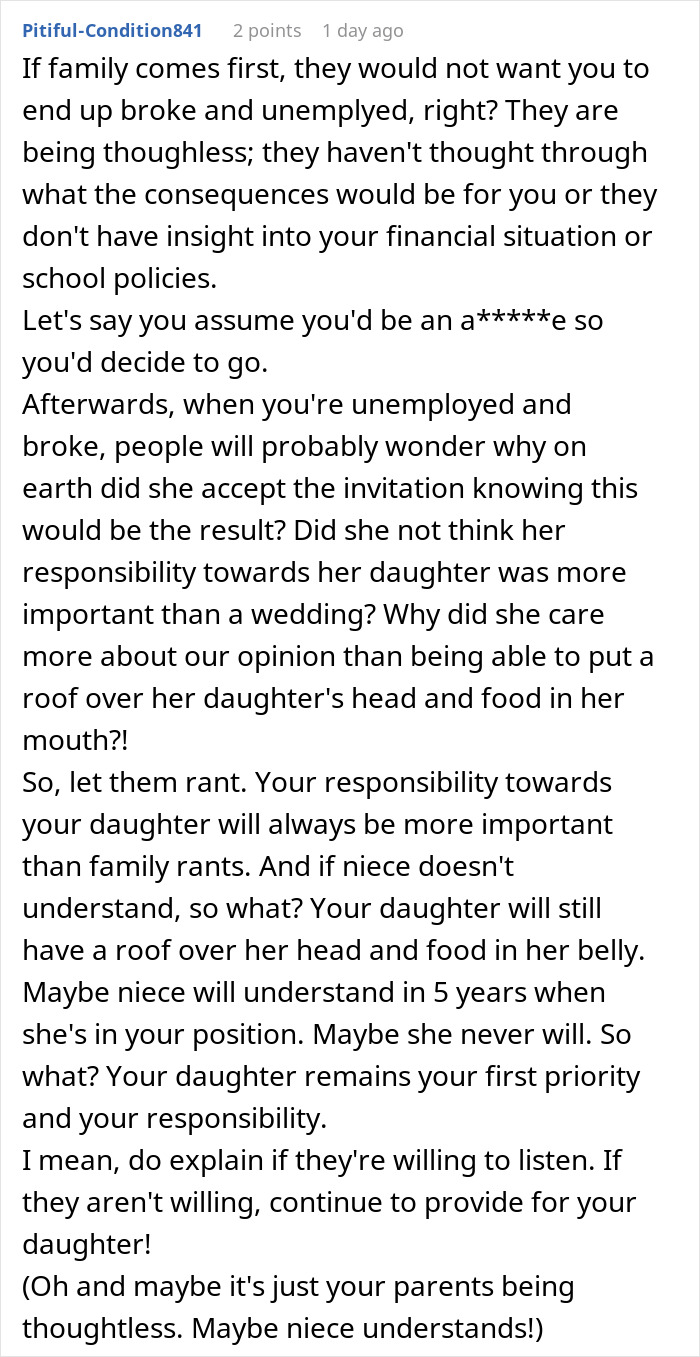 Parents Expect Daughter To Sacrifice Everything Just To Attend Niece&rsquo;s Wedding Because Family Comes First