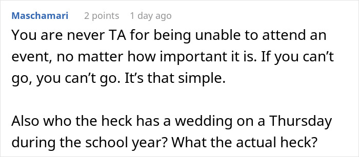 Parents Expect Daughter To Sacrifice Everything Just To Attend Niece&rsquo;s Wedding Because Family Comes First