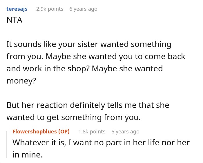 Mom&rsquo;s Favorite Daughter Gets The House And Business, Her Sister Gets A Reason To Walk Away For Good
