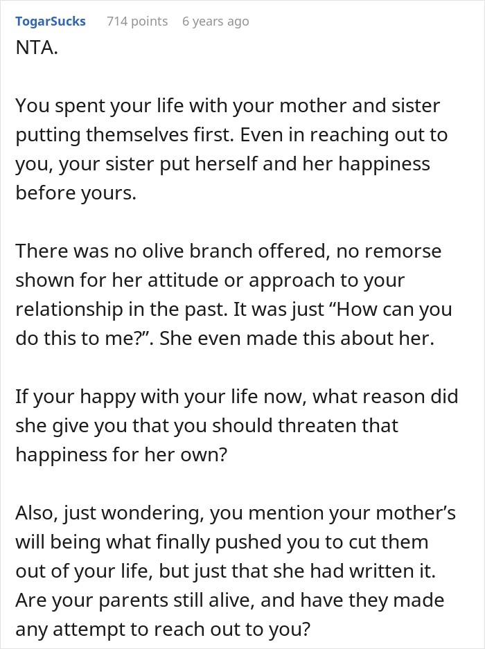 Mom&rsquo;s Favorite Daughter Gets The House And Business, Her Sister Gets A Reason To Walk Away For Good