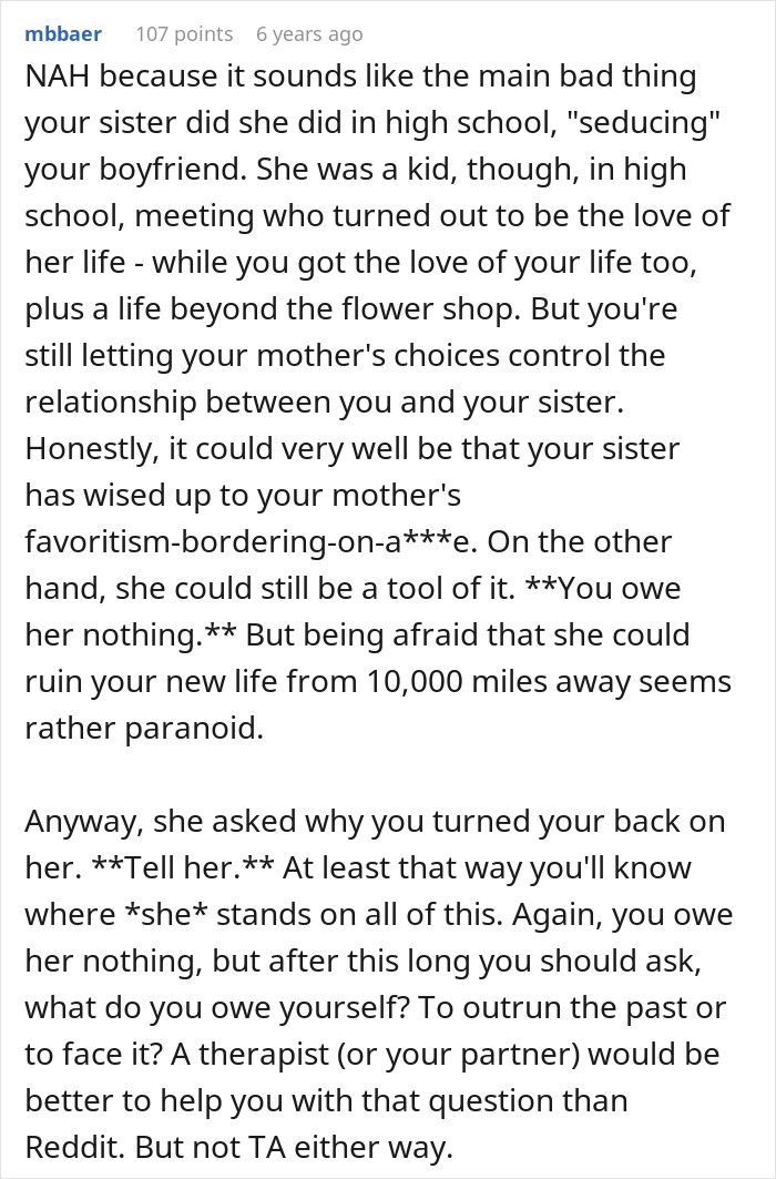 Mom&rsquo;s Favorite Daughter Gets The House And Business, Her Sister Gets A Reason To Walk Away For Good