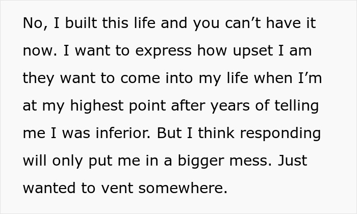 Parents Dismiss Son’s Achievements For Years, Suddenly Want A Relationship A Decade After He Cut Them Off Parents Dismiss Son’s Achievements For Years, Suddenly Want A Relationship A Decade After He Cut Them Off