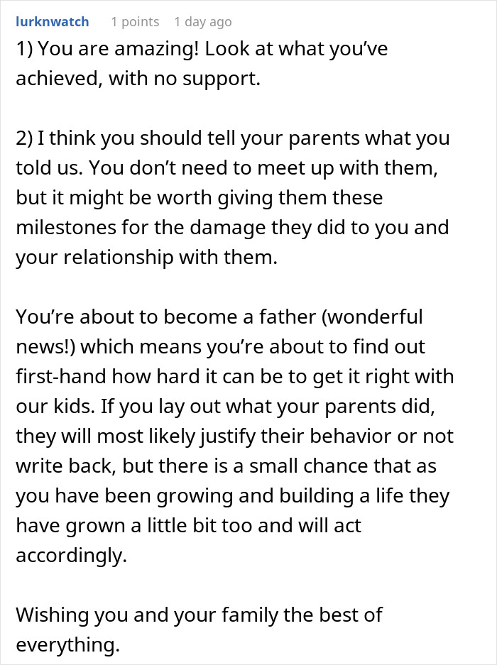 Parents Dismiss Son’s Achievements For Years, Suddenly Want A Relationship A Decade After He Cut Them Off Parents Dismiss Son’s Achievements For Years, Suddenly Want A Relationship A Decade After He Cut Them Off