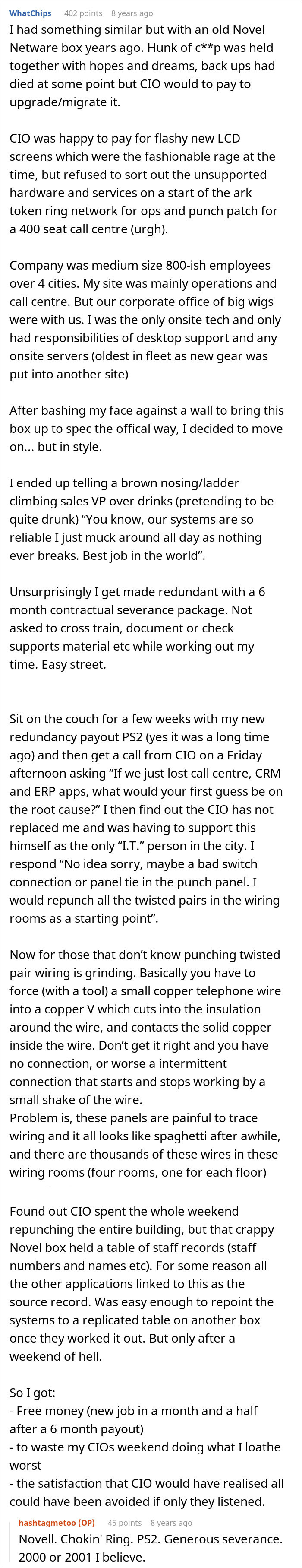 Boss Throws Loyal IT Guy Under The Bus For A New Manager Who Barely Knows The Job Boss Throws Loyal IT Guy Under The Bus For A New Manager Who Barely Knows The Job