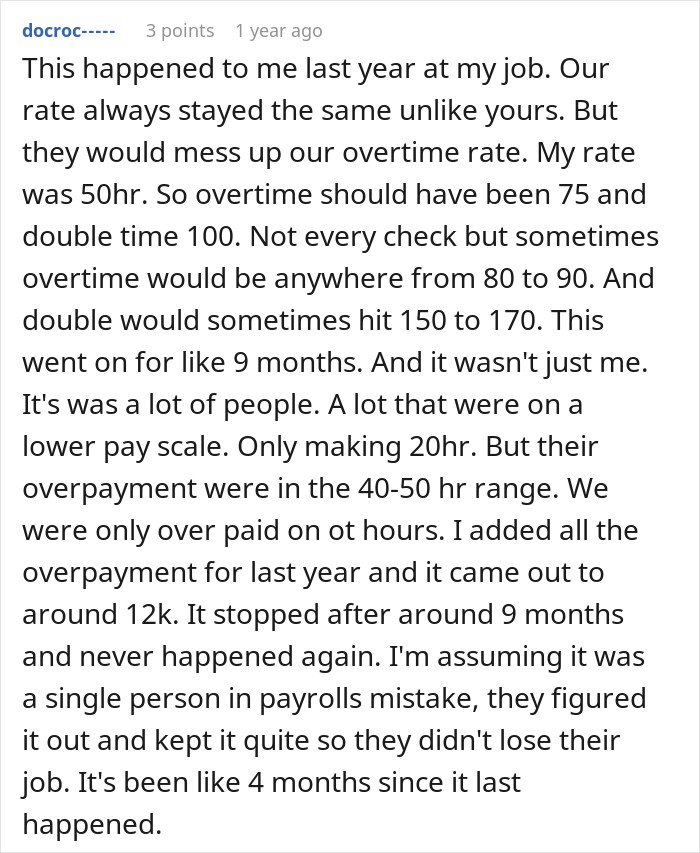 Worker Notices Paychecks Growing, Stays Quiet As System Error Boosts Hours Worker Notices Paychecks Growing, Stays Quiet As System Error Boosts Hours