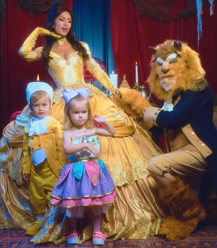 Paris Hilton’s ‘Beauty And The Beast’ Photoshoot Sparks Backlash After Fans Notice Her Kids