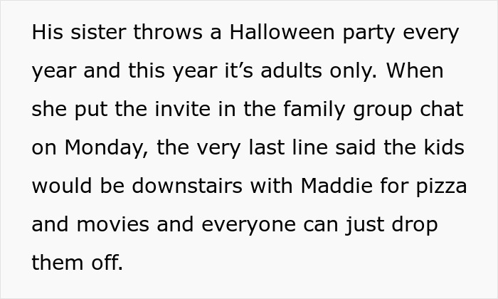 Mom And Daughter Appalled After Aunt’s Halloween Invite Shows How Entitled She Is