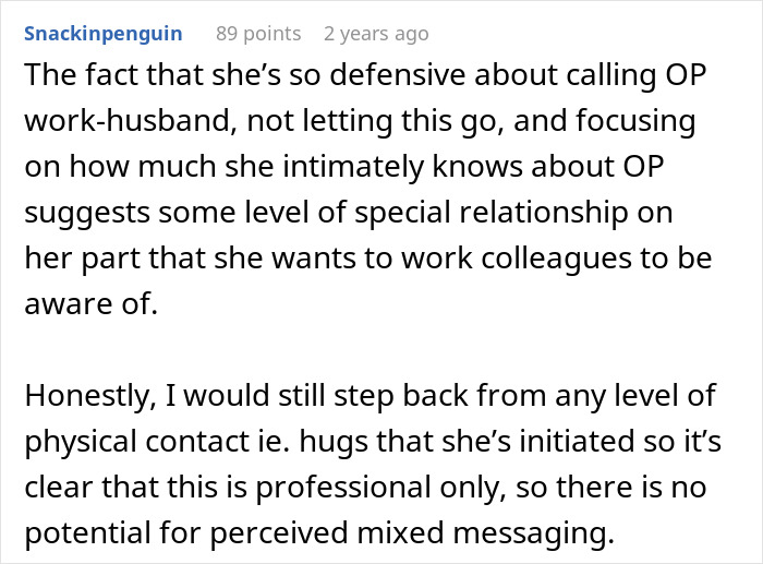 Woman Calls Her Longtime Teammate Her “Work Husband” In Public, Gets Mad As He Corrects Her Wording