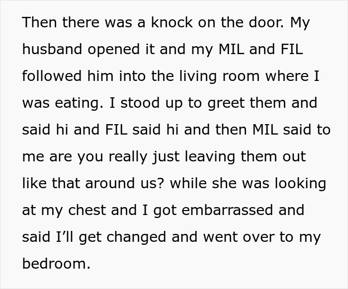 Woman Kicks Out In-Laws After MIL Shames DIL For Not Wearing A Bra At Home, They Leave In A Huff