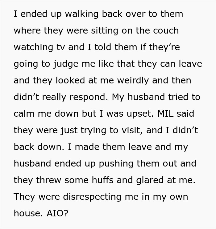 Woman Kicks Out In-Laws After MIL Shames DIL For Not Wearing A Bra At Home, They Leave In A Huff