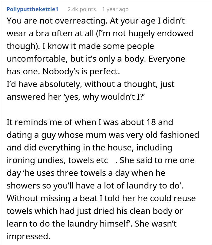Woman Kicks Out In-Laws After MIL Shames DIL For Not Wearing A Bra At Home, They Leave In A Huff