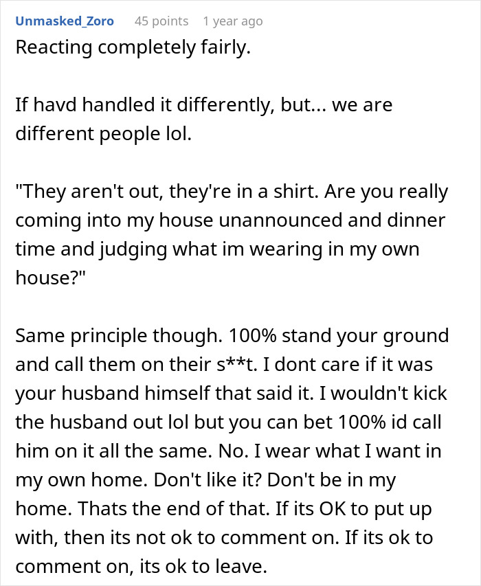 Woman Kicks Out In-Laws After MIL Shames DIL For Not Wearing A Bra At Home, They Leave In A Huff