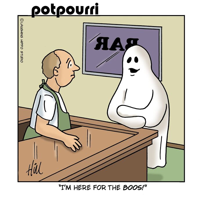 Spooktacular Humor: 26 New One-Panel Comics From Laughing Hippo Studio