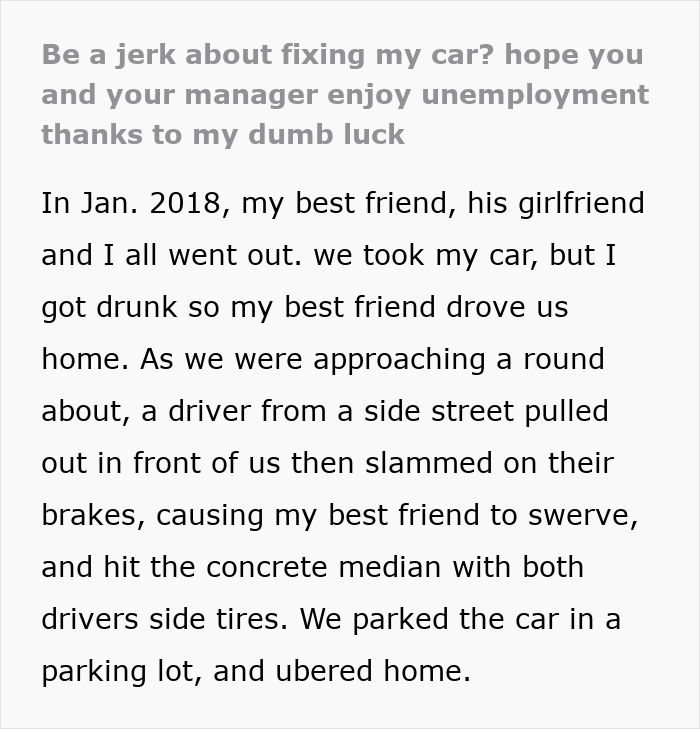 Guy Gets Treated Like Dirt By Auto Repair Shop, Gets The Last Laugh Thanks To Pure Dumb Luck Guy Gets Treated Like Dirt By Auto Repair Shop, Gets The Last Laugh Thanks To Pure Dumb Luck