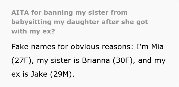 Woman Admits To Hooking Up With Sister’s Ex, Is Shocked That There Are Consequences Woman Admits To Hooking Up With Sister’s Ex, Is Shocked That There Are Consequences