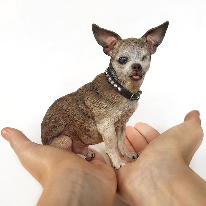 22 New Hyperrealistic Sculptures Of Pets Entirely Handmade By This Artist