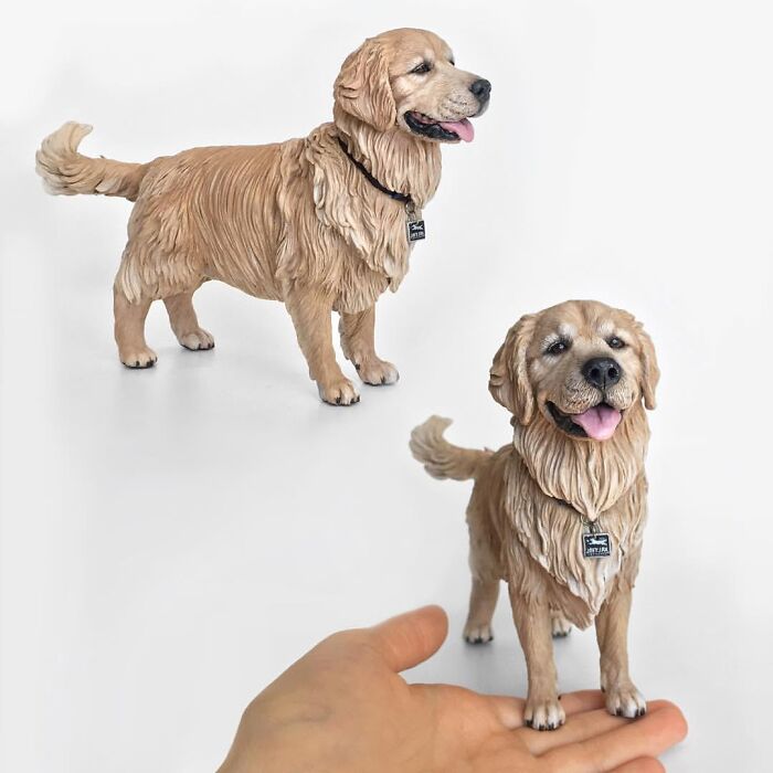 22 New Hyperrealistic Sculptures Of Pets Entirely Handmade By This Artist