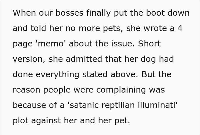 Hotel Tells Employee To Not Bring Untrained Dog To Work, She Calls Them “Satanic Reptilian Illuminati”