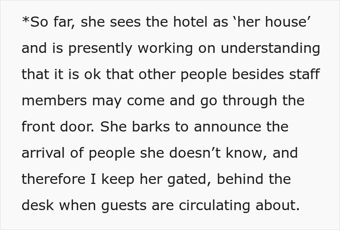 Hotel Tells Employee To Not Bring Untrained Dog To Work, She Calls Them “Satanic Reptilian Illuminati”