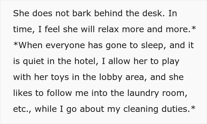 Hotel Tells Employee To Not Bring Untrained Dog To Work, She Calls Them “Satanic Reptilian Illuminati”