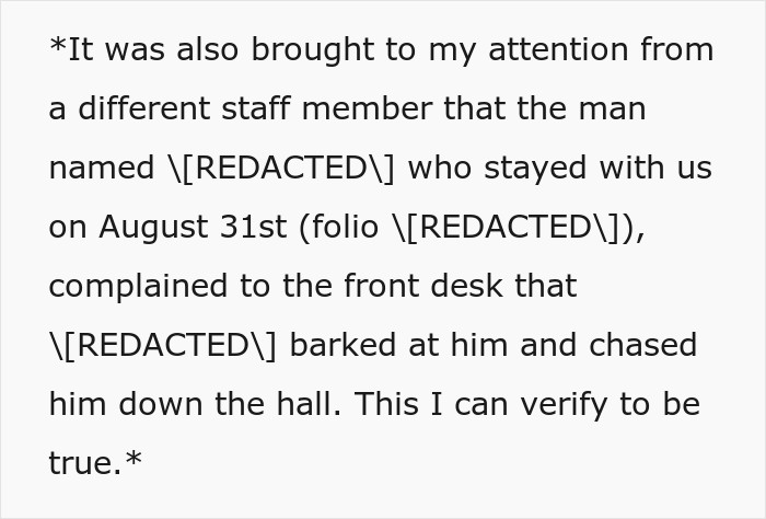 Hotel Tells Employee To Not Bring Untrained Dog To Work, She Calls Them “Satanic Reptilian Illuminati”