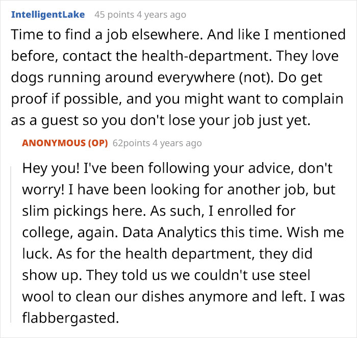Hotel Tells Employee To Not Bring Untrained Dog To Work, She Calls Them “Satanic Reptilian Illuminati”