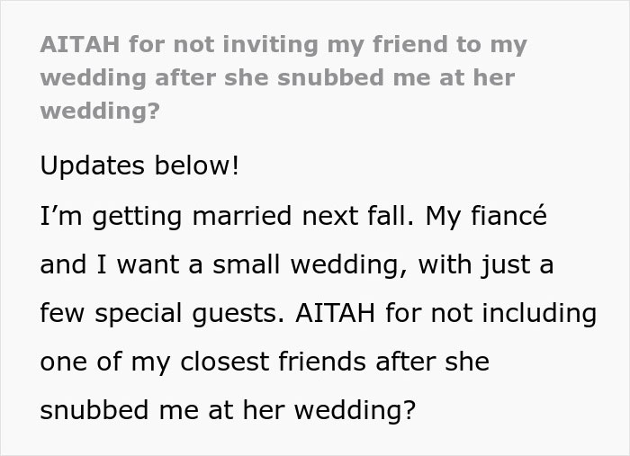 Bride Promised Her Friend The MOH Spot For 15 Years, Then Asked Her To Fetch Drinks At The Wedding Bride Promised Her Friend The MOH Spot For 15 Years, Then Asked Her To Fetch Drinks At The Wedding