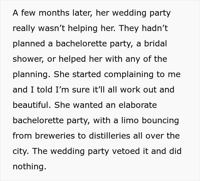 Bride Promised Her Friend The MOH Spot For 15 Years, Then Asked Her To Fetch Drinks At The Wedding Bride Promised Her Friend The MOH Spot For 15 Years, Then Asked Her To Fetch Drinks At The Wedding