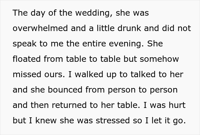Bride Promised Her Friend The MOH Spot For 15 Years, Then Asked Her To Fetch Drinks At The Wedding Bride Promised Her Friend The MOH Spot For 15 Years, Then Asked Her To Fetch Drinks At The Wedding