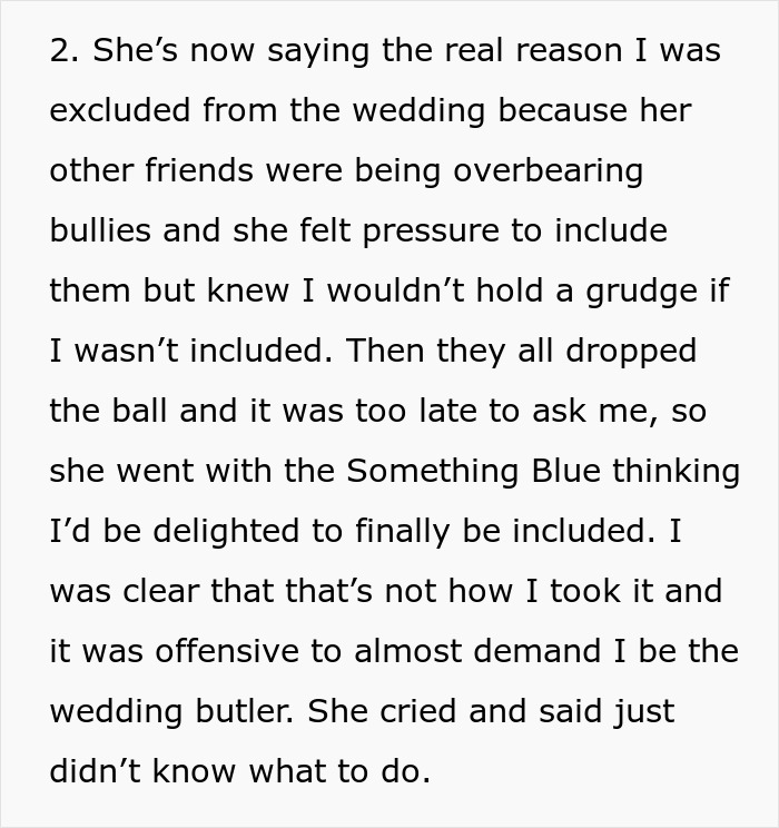 Bride Promised Her Friend The MOH Spot For 15 Years, Then Asked Her To Fetch Drinks At The Wedding Bride Promised Her Friend The MOH Spot For 15 Years, Then Asked Her To Fetch Drinks At The Wedding
