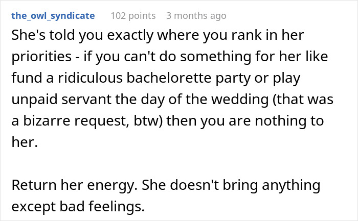 Bride Promised Her Friend The MOH Spot For 15 Years, Then Asked Her To Fetch Drinks At The Wedding Bride Promised Her Friend The MOH Spot For 15 Years, Then Asked Her To Fetch Drinks At The Wedding