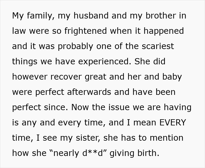 Woman Has Enough Of Sister&rsquo;s Traumatic Birth Story She Mentions All The Time, Fears She Might&rsquo;ve Overreacted