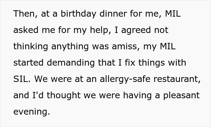 Woman Goes To Her Birthday Dinner Expecting Cake, Gets An Allergy Scare And A Family Ban Instead