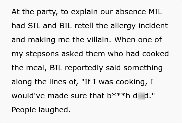 Woman Goes To Her Birthday Dinner Expecting Cake, Gets An Allergy Scare And A Family Ban Instead