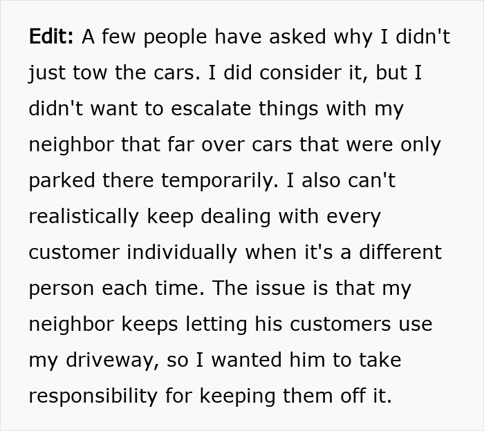 Guy Gets Tired Of Hosting Neighbor&rsquo;s Customers For Free, Slaps A $10 Parking Price Tag On His Driveway