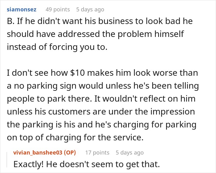 Guy Gets Tired Of Hosting Neighbor&rsquo;s Customers For Free, Slaps A $10 Parking Price Tag On His Driveway