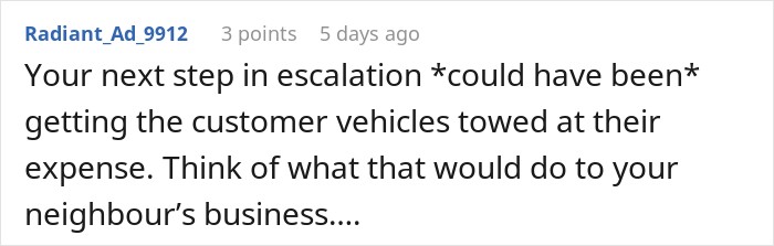 Guy Gets Tired Of Hosting Neighbor&rsquo;s Customers For Free, Slaps A $10 Parking Price Tag On His Driveway