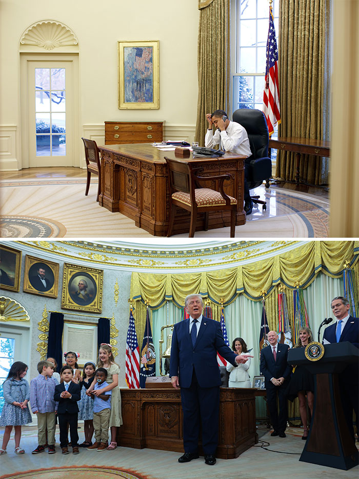 12 Viral Side-By-Side Photos Of Obama And Trump’s Oval Offices As People Make Brutal Comparisons 12 Viral Side-By-Side Photos Of Obama And Trump’s Oval Offices As People Make Brutal Comparisons