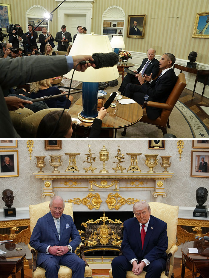 12 Viral Side-By-Side Photos Of Obama And Trump’s Oval Offices As People Make Brutal Comparisons 12 Viral Side-By-Side Photos Of Obama And Trump’s Oval Offices As People Make Brutal Comparisons