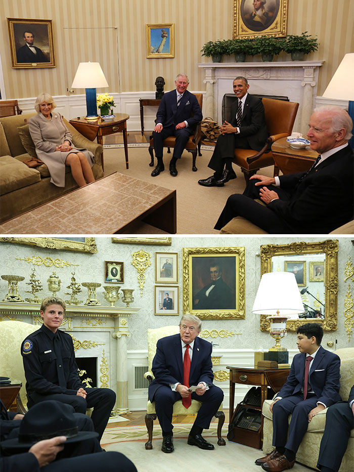12 Viral Side-By-Side Photos Of Obama And Trump’s Oval Offices As People Make Brutal Comparisons 12 Viral Side-By-Side Photos Of Obama And Trump’s Oval Offices As People Make Brutal Comparisons