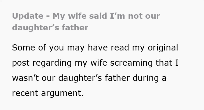 Woman Tells Husband He&rsquo;s Not Their Daughter&rsquo;s Father, Then Claims She Was &lsquo;Just Joking&rsquo;