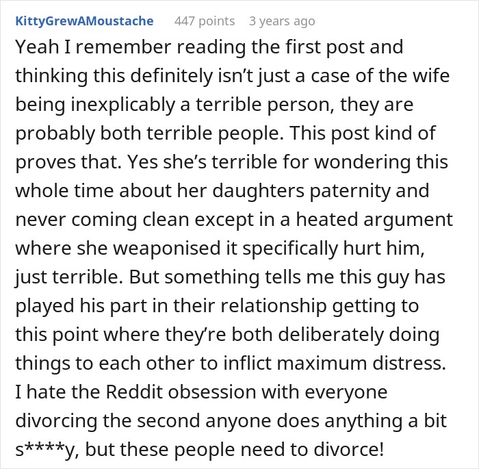 Woman Tells Husband He&rsquo;s Not Their Daughter&rsquo;s Father, Then Claims She Was &lsquo;Just Joking&rsquo;