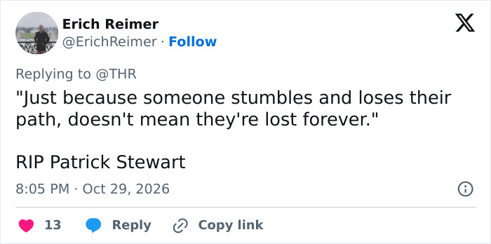 Patrick Stewart, Beloved Actor Who Played Captain Picard And Professor X, Passes Away At 86 Patrick Stewart, Beloved Actor Who Played Captain Picard And Professor X, Passes Away At 86