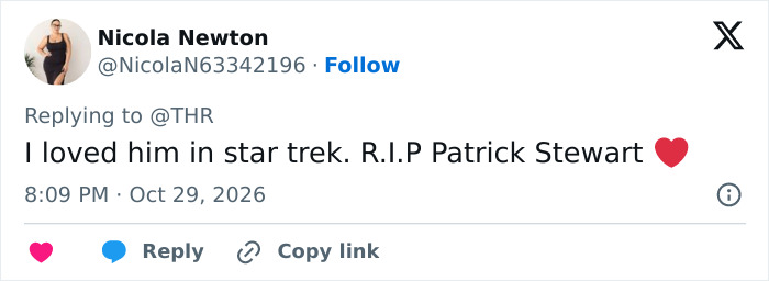Patrick Stewart, Beloved Actor Who Played Captain Picard And Professor X, Passes Away At 86 Patrick Stewart, Beloved Actor Who Played Captain Picard And Professor X, Passes Away At 86