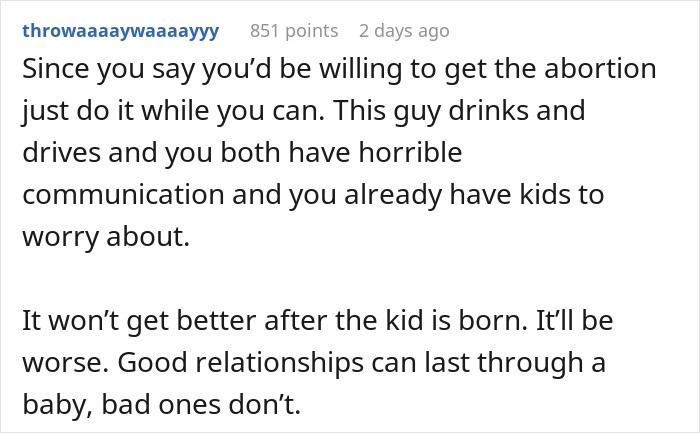 Fianc&eacute; Comes Home At 1 am For The 5th Time In The Month, Pregnant Partner Reaches Breaking Point