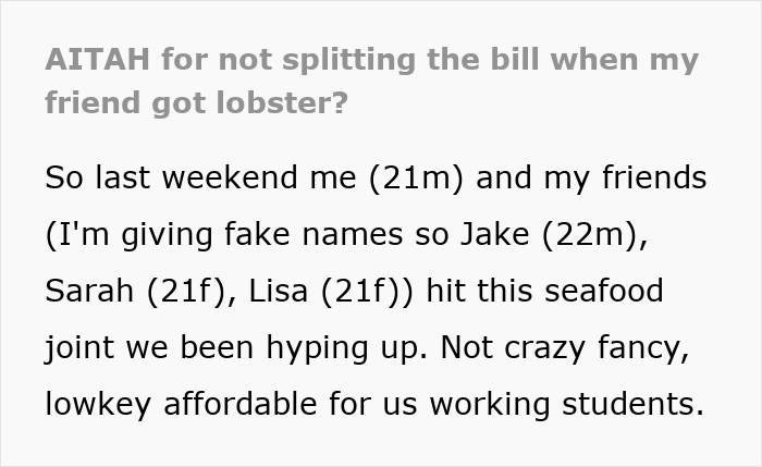 Guy Stands Firm When Friend Tries To Make His Lobster Splurge Everyone&rsquo;s Problem, Friendship Suffers