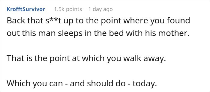 Guy’s Relationship With His Mom Comes With Some Unusual Bedtime Habits, GF Starts Getting The Ick Guy’s Relationship With His Mom Comes With Some Unusual Bedtime Habits, GF Starts Getting The Ick