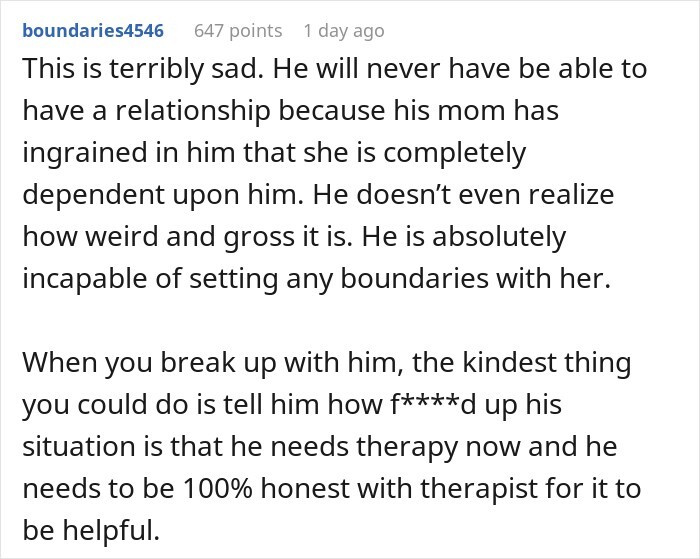 Guy’s Relationship With His Mom Comes With Some Unusual Bedtime Habits, GF Starts Getting The Ick Guy’s Relationship With His Mom Comes With Some Unusual Bedtime Habits, GF Starts Getting The Ick